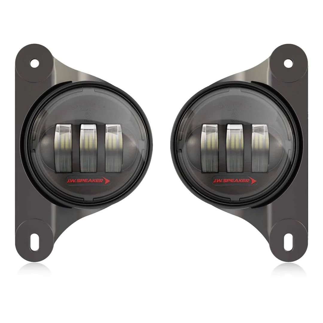 0557993 – JW SPEAKER Driving/ Fog Light, LED Bulb 4 Inch Round 1.6 AMP At 12 Volt Fog Beam 1080 Raw Lumens Clear Poly...